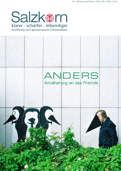 Titelseite des Salzkorns 02/2015: Anders