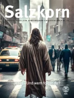 Jesus. Und wem folgt du? Titelbild des Salzkorn 2/2023