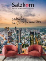 Titelseite des Salzkorns 04/2019: Stadtsucher