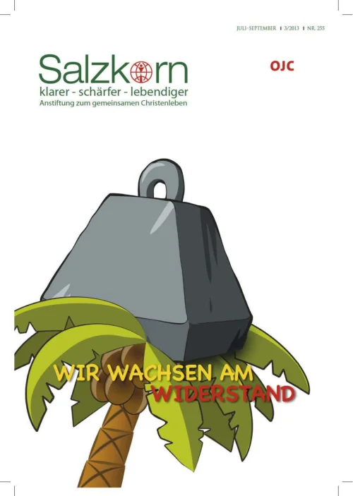 Titelseite des Salzkorns 03/2013: Wir wachsen am Widerstand